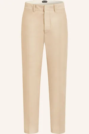 Tom Ford Chino Kalhoty Extra Slim Fit béžová