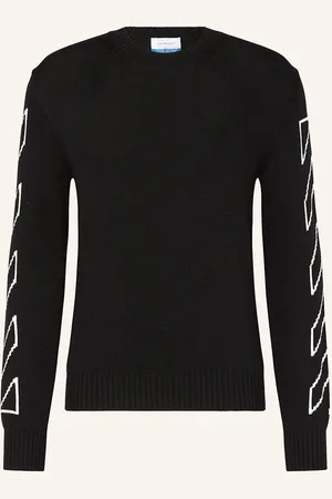 OFF-WHITE Svetr černá bílá