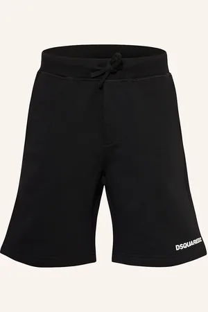 Dsquared2 Šortky Z Mikinové Látky černá