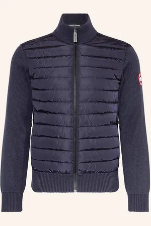Canada Goose Pletený Kabátek Hybrdige Ze Směsi Materiálů tmavě modrá