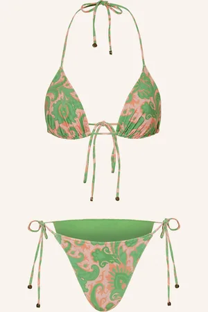 Etro Bikiny S Trojúhelníkovým Horním Dílem světle zelená růžová