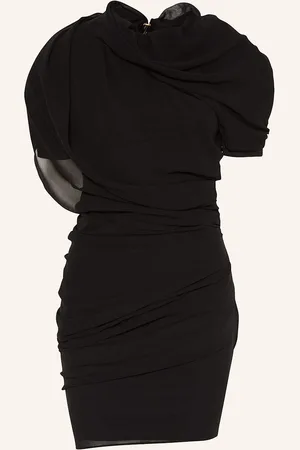 Jacquemus Koktejlové Šaty La Robe Castagna S Průstřihem černá