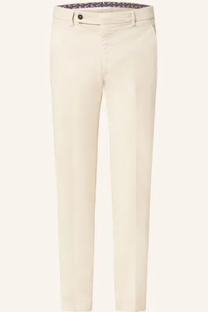 Berwich Chino Kalhoty Extra Slim Fit světle hnědá