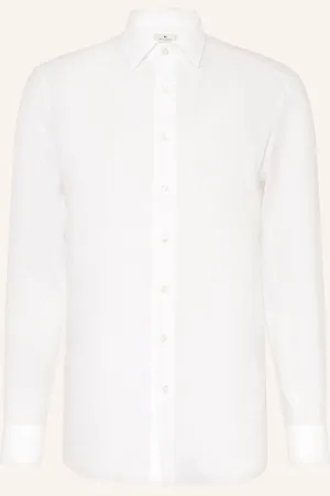 Etro Lněná Košile Regular Fit bílá