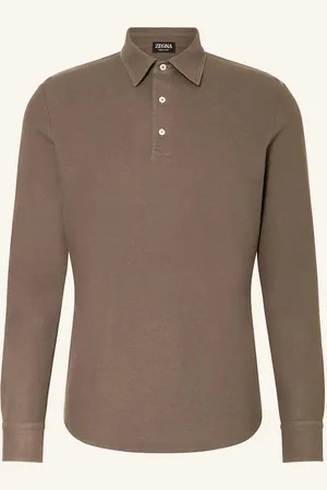 Ermenegildo Zegna Polokošile Z Piké hnědá