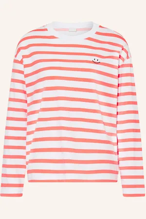 Mey Pyžamové Tričko Série Summer Stripes bílá lososová