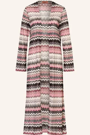 Missoni Úpletový Kardigan S Třpytivou Přízí černá růžová světle růžová