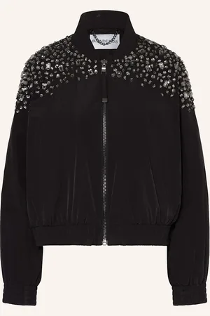 Blonde No.8 Blouson Lex S Ozdobnými Kamínky černá