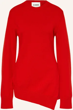 Jil Sander Svetr S Kašmírem červená