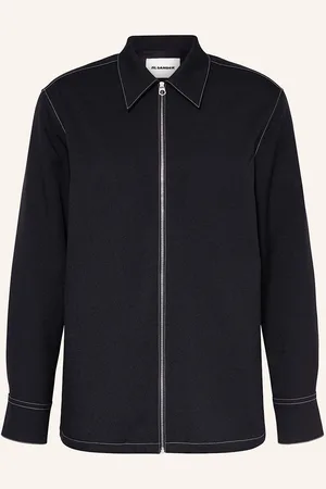 Jil Sander Svrchní Košile Shirt 106 tmavě modrá
