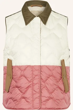 Woolrich Péřová Vesta Heritage olivová režná starorůžová