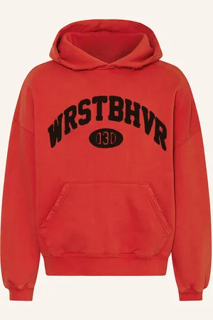 WRSTBHVR Mikina S Kapucí Jesse v2 červená černá