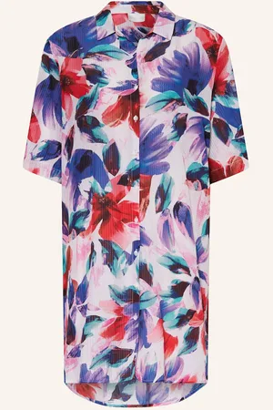 Charmline Plážové Šaty Beach Bouquet bílá fialová růžová
