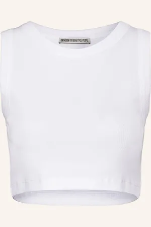 Drykorn Cropped Top Nadeen bílá