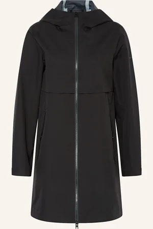 Woolrich Nepromokavý Plášť černá