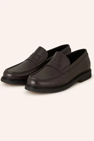 HUGO BOSS Mokasíny Typu Penny Kope tmavě hnědá