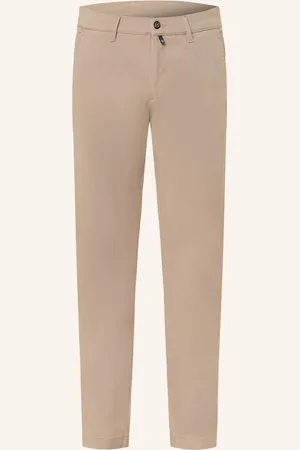 Pierre Cardin Chino Kalhoty Calais Tapered Fit tmavě hnědá