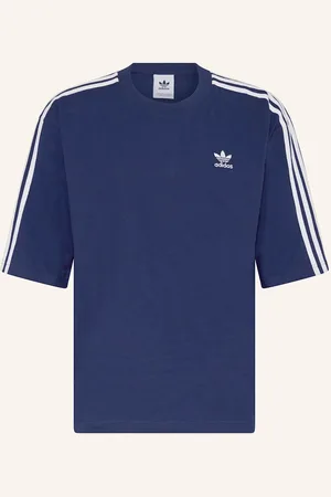 adidas Oversized Tričko Adicolor tmavě modrá