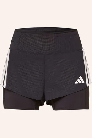 adidas Běžecké Šortky 2V1 Adizero Running 2In1 Gel Pocket černá bílá