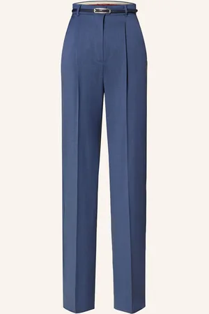 Max Mara Marlene Kalhoty Anfora modrá