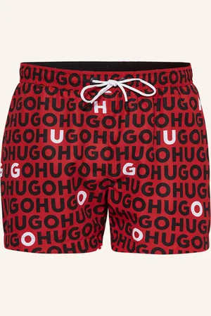 HUGO BOSS Koupací Šortky Tortuga červená černá bílá
