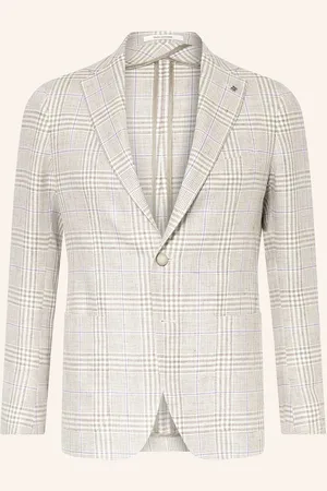 TAGLIATORE Sako Slim Fit krémová světle šedá fialová