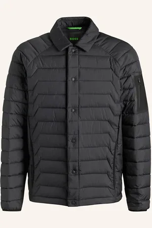 HUGO BOSS Prošívaná Bunda Taranis tmavě modrá
