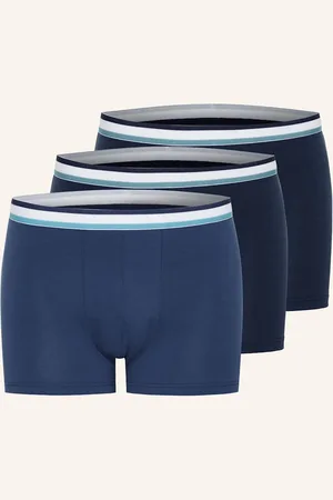 Calida Boxerky Natural Benefit, 3 Kusy V Balení tmavě modrá modrá