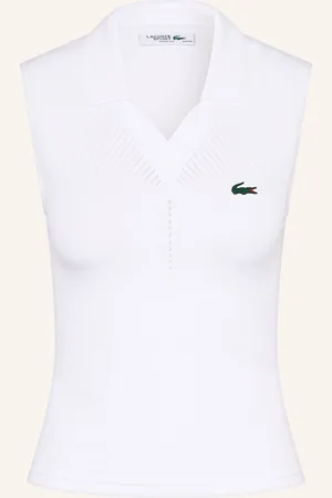 Lacoste Funkční Polokošile bílá