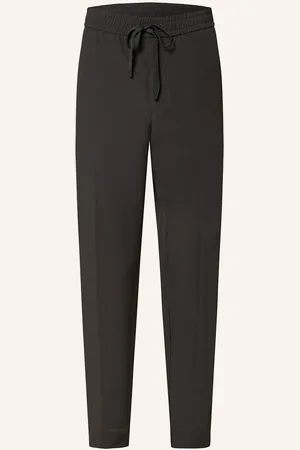 HUGO BOSS Chino Kalhoty Flex Tapered Fit černá
