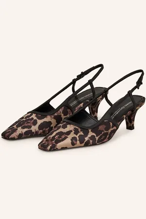 Kennel & Schmenger Slingpumps S Otevřenou Patou Franca krémová černá světle hnědá