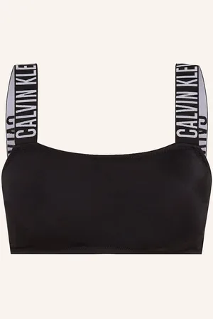 Calvin Klein Horní Díl Bustier Bikin Intense Power černá