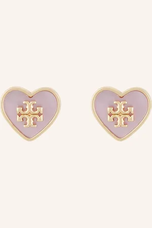 Tory Burch Puzetové Náušnice Kira zlatá světle růžová