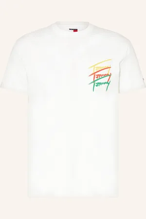 Tommy Hilfiger Tričko režná žlutá červená