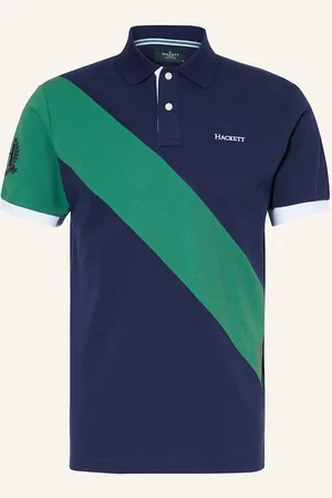 Hackett Polokošile Z Piké Classic Fit tmavě modrá zelená