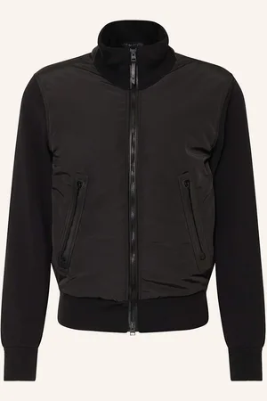 Tom Ford Blouson Ze Směsi Materiálů černá