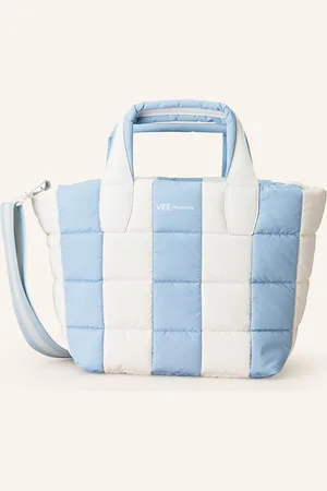 VeeCollective Shopper Porter Tote Small S Pouzdrem tmavě modrá bílá