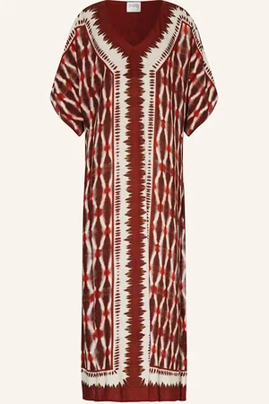 Maryan Mehlhorn Kaftan Sanguine tmavě červená režná tmavě modrá