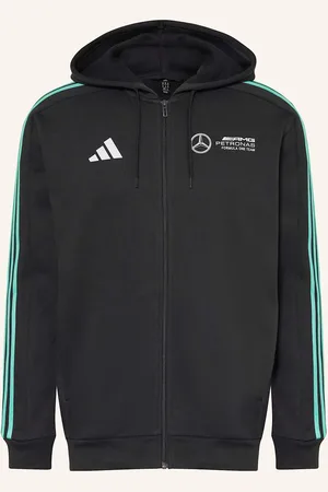 adidas Mikinová Bunda Mercedes - Amg Petronas Formula One Team Dna černá mátová