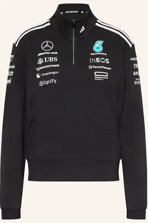 adidas Mikinový Troyer Mercedes - Amg Petronas Formula One Team černá bílá