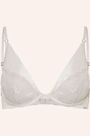 Calvin Klein Podprsenka S Kosticemi Ck Black Floral Lace krémová