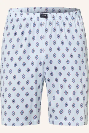 Mey Pyžamové Šortky Série Stripes With Tie Pattern tmavě modrá bílá červená