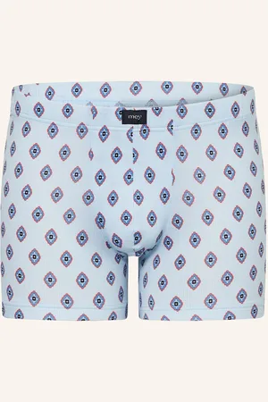 Mey Boxerky Série Stripes With Tie Pattern tmavě modrá modrá červená
