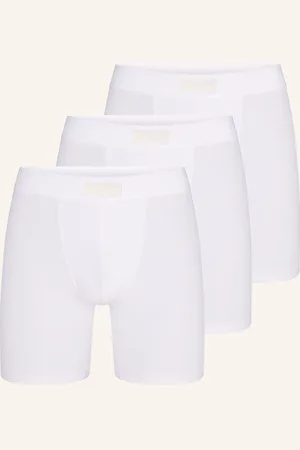 SKIMS Boxerky Cotton, 3 Kusy V Balení bílá