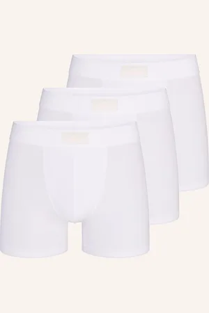 SKIMS Boxerky Cotton, 3 Kusy V Balení bílá
