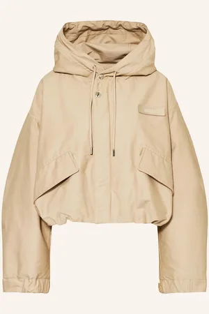Jacquemus Cropped Bunda La Parka Courte Caraco béžová