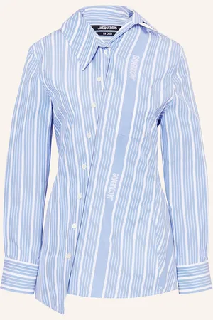 Jacquemus Košilová Halenka La Chemise Pablo bílá tmavě modrá