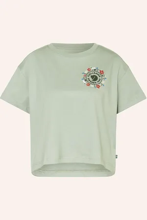 Fjällräven Tričko Fjällblomster světle zelená
