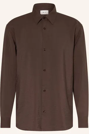 NN.07 Košile Freddy Comfort Fit tmavě hnědá