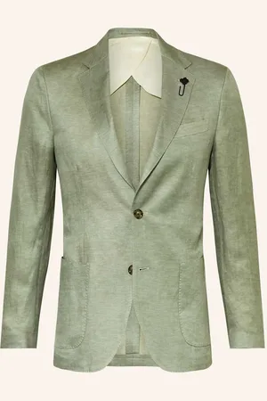 LARDINI Oblekové Sako Extra Slim Fit Ze Lnu